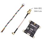 JHEMCU 2.5W VTX 5.8G 40CH Adjustable Microphone Plastic Heat for 2-6S 30X30mm RC Airplanes Long Range Drone